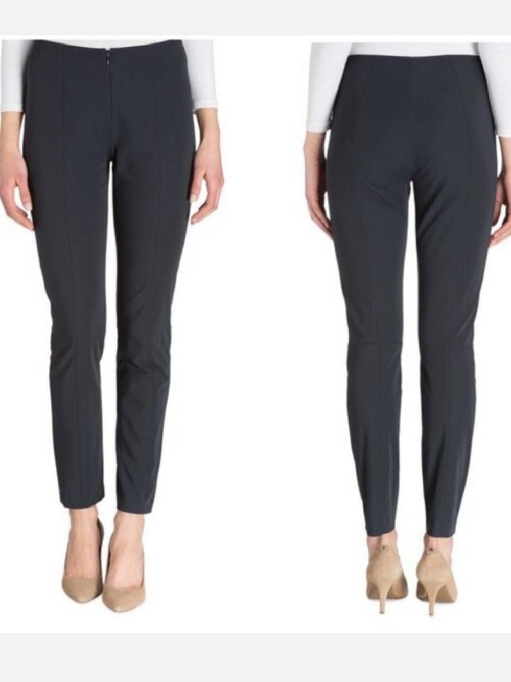 Raffaello Rossi Giga Black Zippered Pants